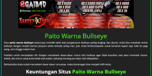 paito warna bullseye